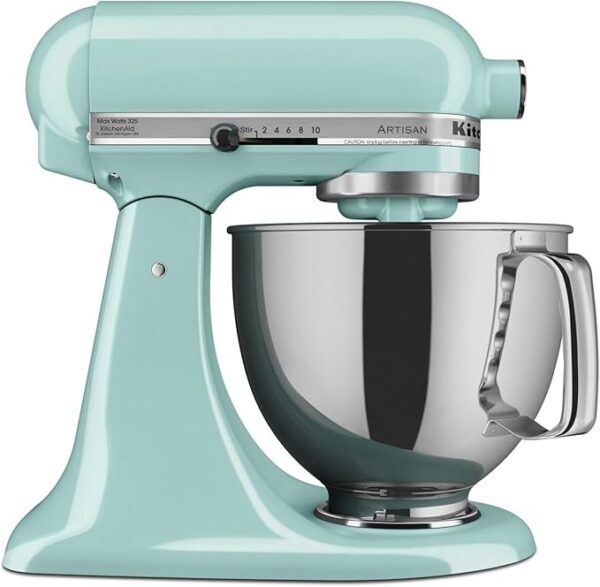 Limited Time deal 22% OFF Stand Mixer with Pouring Shield KSM150PS, Ice Blue