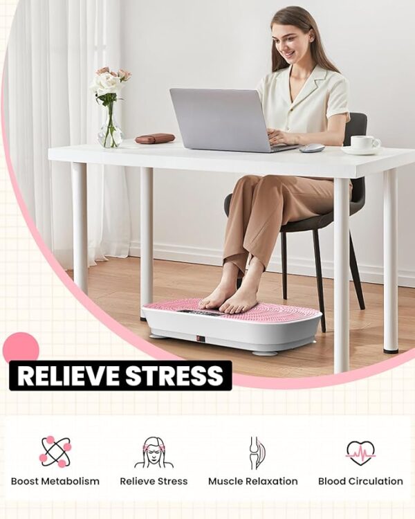 Limited Time deal 32% OFF Vibration Plate Exercise Machine - Bluetooth Music - Image 2