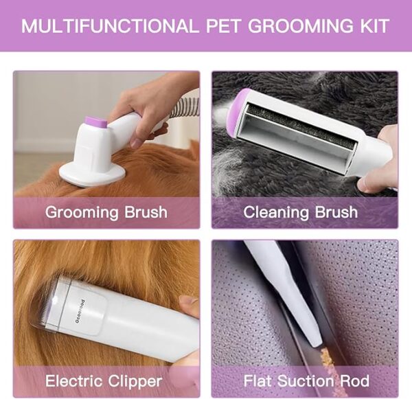 Limited Time deal 60% OFFDog Hair Vacuum & Grooming Kit - Image 3