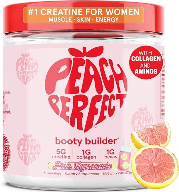 Limited Time deal 15% OFF Creatine Monohydrate Powder, Pink Lemonade, Glute Builder Creatine for Women