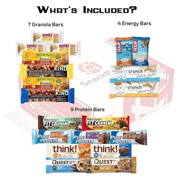 Limited Time deal 15% OFF Snack BOX Healthy Protein Bars Fitness Care - Image 2