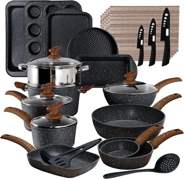 Limited Time deal 13% OFF Kitchen  Bakeware Set - 30 Piece