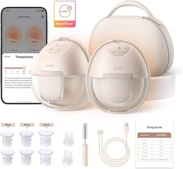 Limited Time deal 26% OFF eufy Security Wearable Breast Pump S1 Pro, Electric Hands