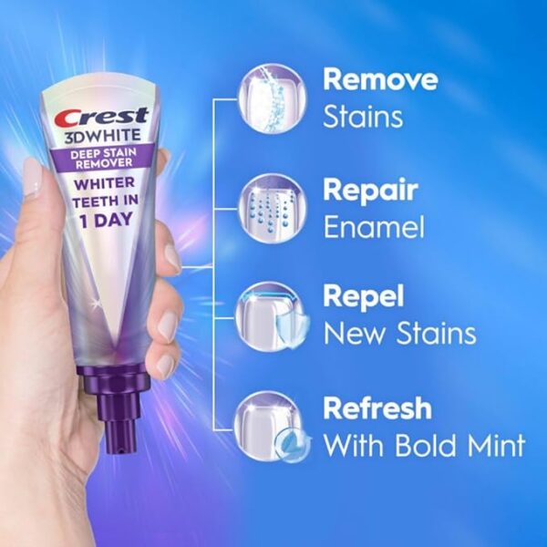 Limited Time deal 24% OFF Crest 3DWhite Brilliance Deep Stain Remover Brilliant White Toothpaste - - Image 3