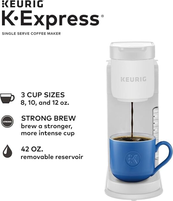 Limited Time deal 22% OFF Keurig K-Express Coffee Maker, Single Serve K-Cup Pod Coffee Brewer, Warm Stone - Image 2