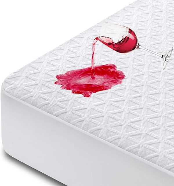 Limited Time deal 36% OFF Premium 100% Waterproof Mattress Protector Queen Size, Breathable Bed