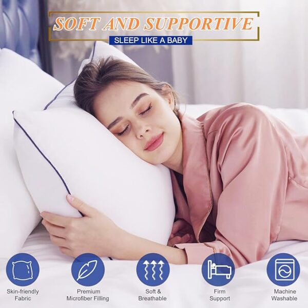 Limited Time deal 22% OFFMZOIMZO Bed Pillows for Sleeping- Standard Size, Set of 2, Cooling Hotel - Image 2