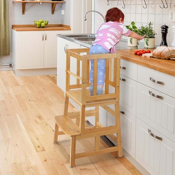 Limited Time deal 41% OFF COSYLAND Kids Kitchen Step Stool，Toddler Standing
