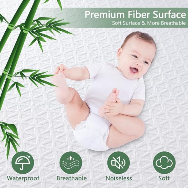 Limited Time deal 36% OFF Premium 100% Waterproof Mattress Protector Queen Size, Breathable Bed - Image 2