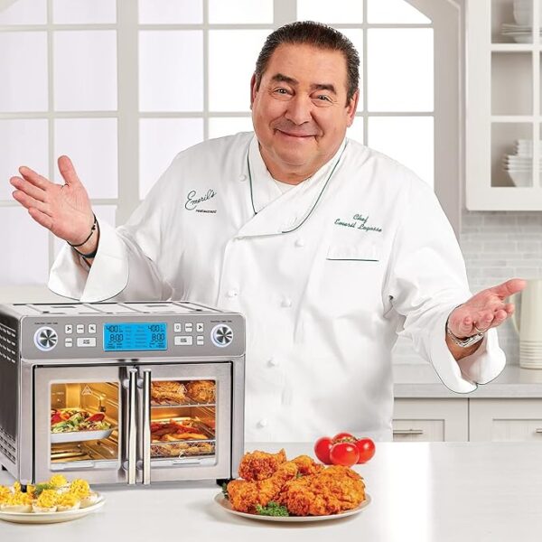 Limited Time deal 15% OFF .Emeril Lagasse Dual Zone 360 Air Fryer Oven Combo with French Door - Image 2