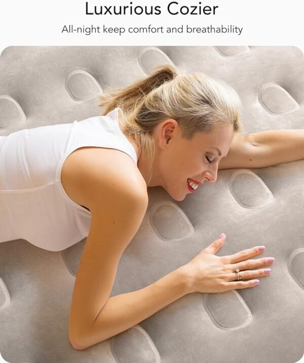 Limited Time deal 46% OFFiDOO Queen Air Mattress with Built in Pump, 18 Raised Comfort Blow up - Image 2