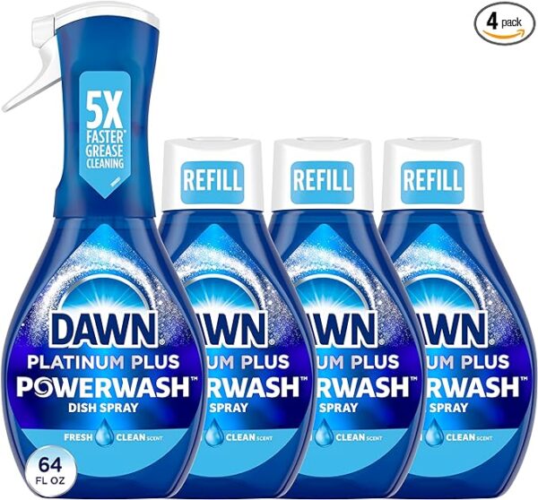 Limited Time deal 30% OFF Dawn Platinum Powerwash Dish Spray, Dish Soap Liquid, Fresh