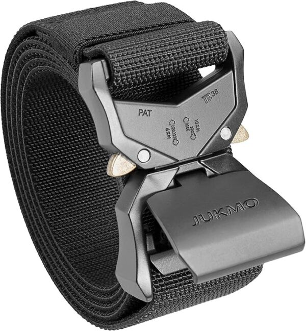 Limited Time deal 25% OFF JUKMO Tactical Belt, Military Hiking Rigger 1.5" Nylon Web Work Belt